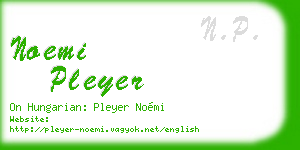 noemi pleyer business card